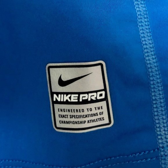 Cobalt Nike Pro SS Athletic Tee/Baselayer EUC - M - Picture 4 of 8